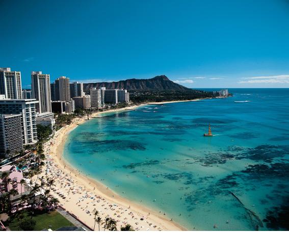하와이 주 오아후 와이키키해변(사진=하나투어)
