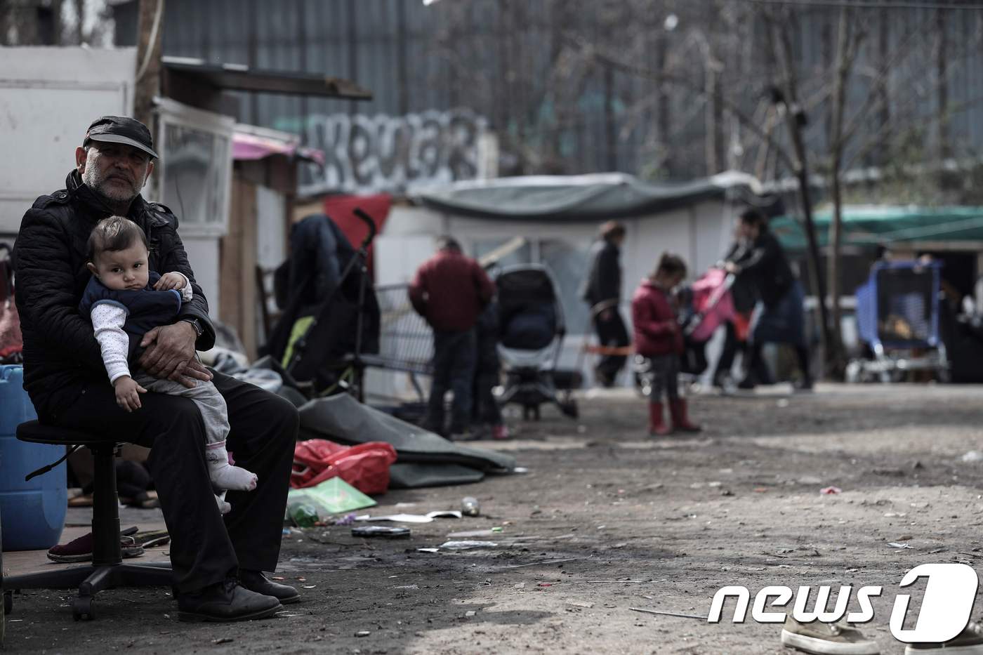 프랑스에 거주중인 로마 출신 소수민족 © AFP=뉴스1
