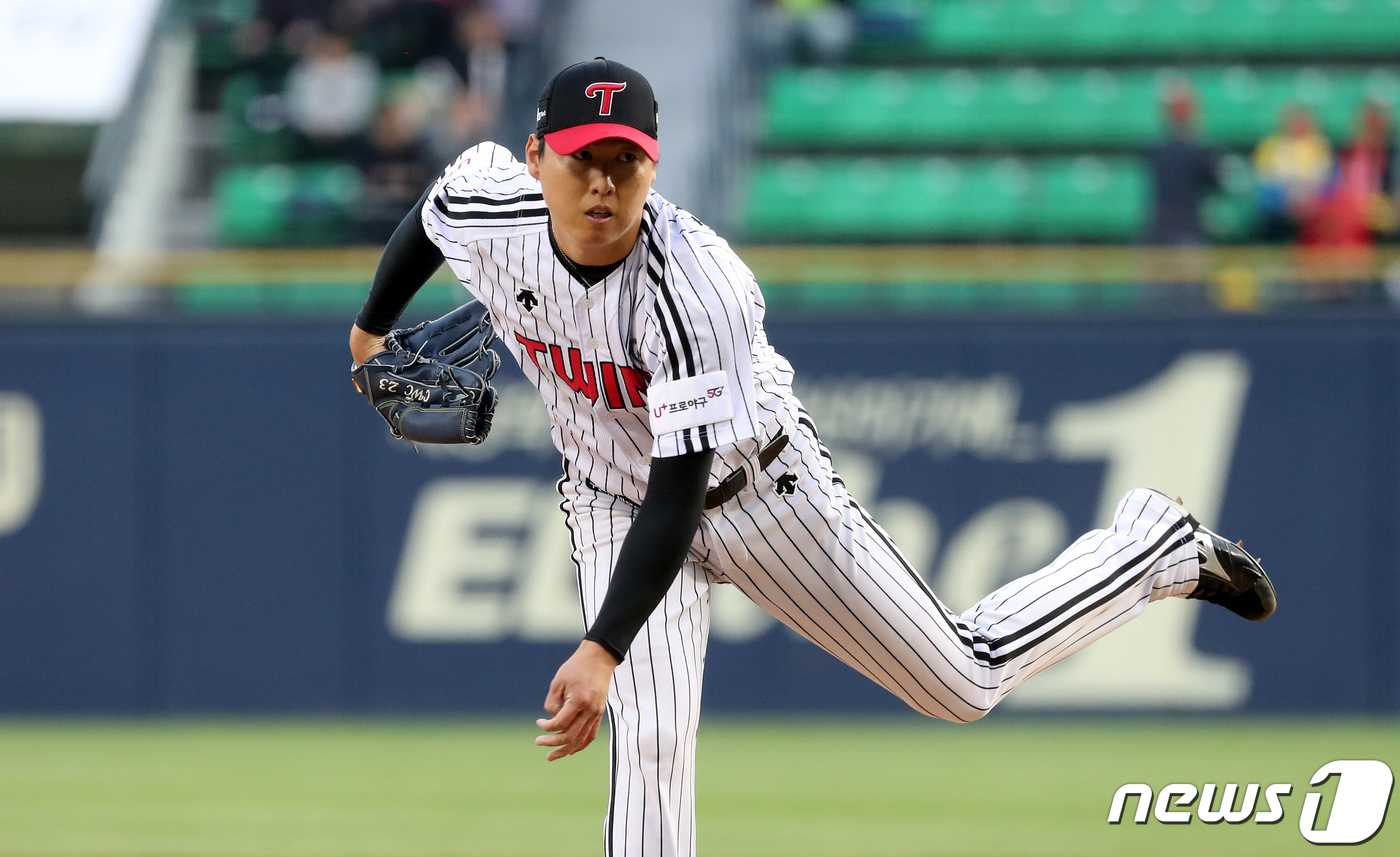 LG 트윈스 차우찬. © News1 이승배 기자