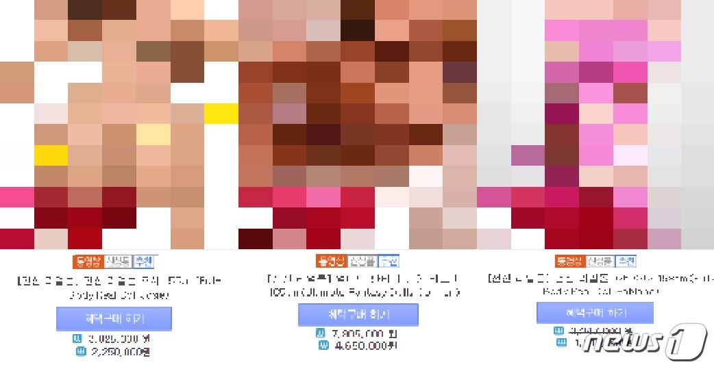 한 성인용품업체에서 온라인 상으로 '리얼돌'을 판매하고 있는 모습.(홈페이지 캡처)  © 뉴스1