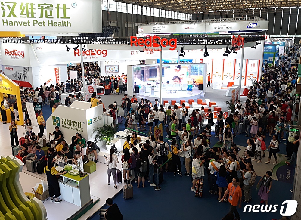 지난 8월21일~25일까지 중국 상하이에서는 '펫페어 아시아'가 열렸다. © 뉴스1 최서윤 기자