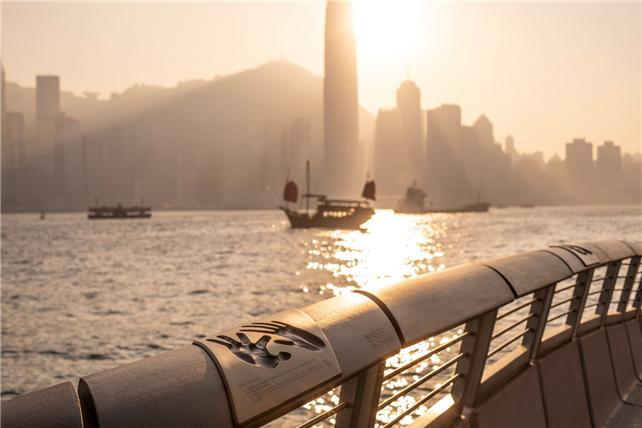 스타의 거리의 일몰 풍경