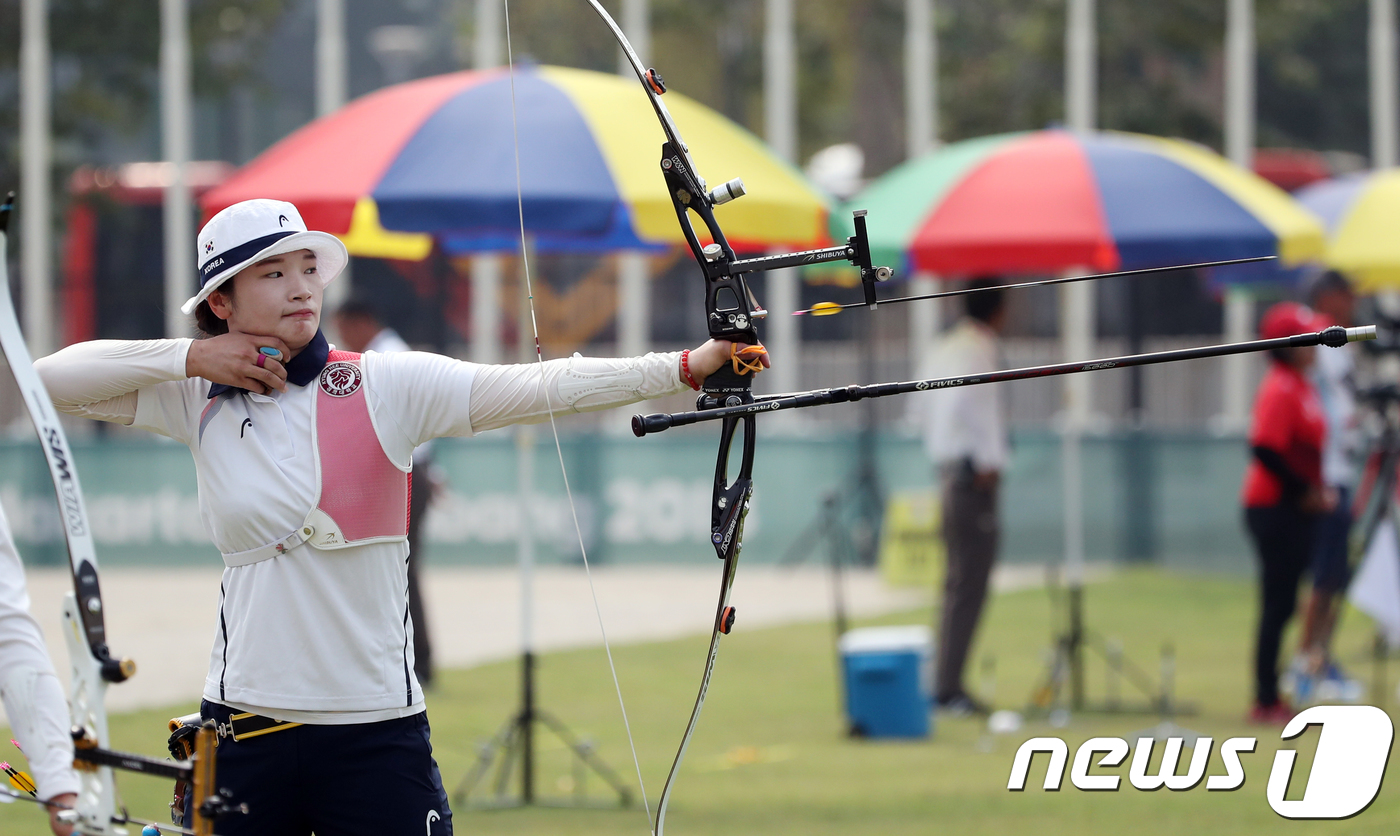 한국 양궁 대표팀 강채영. /뉴스1 © News1 김명섭 기자