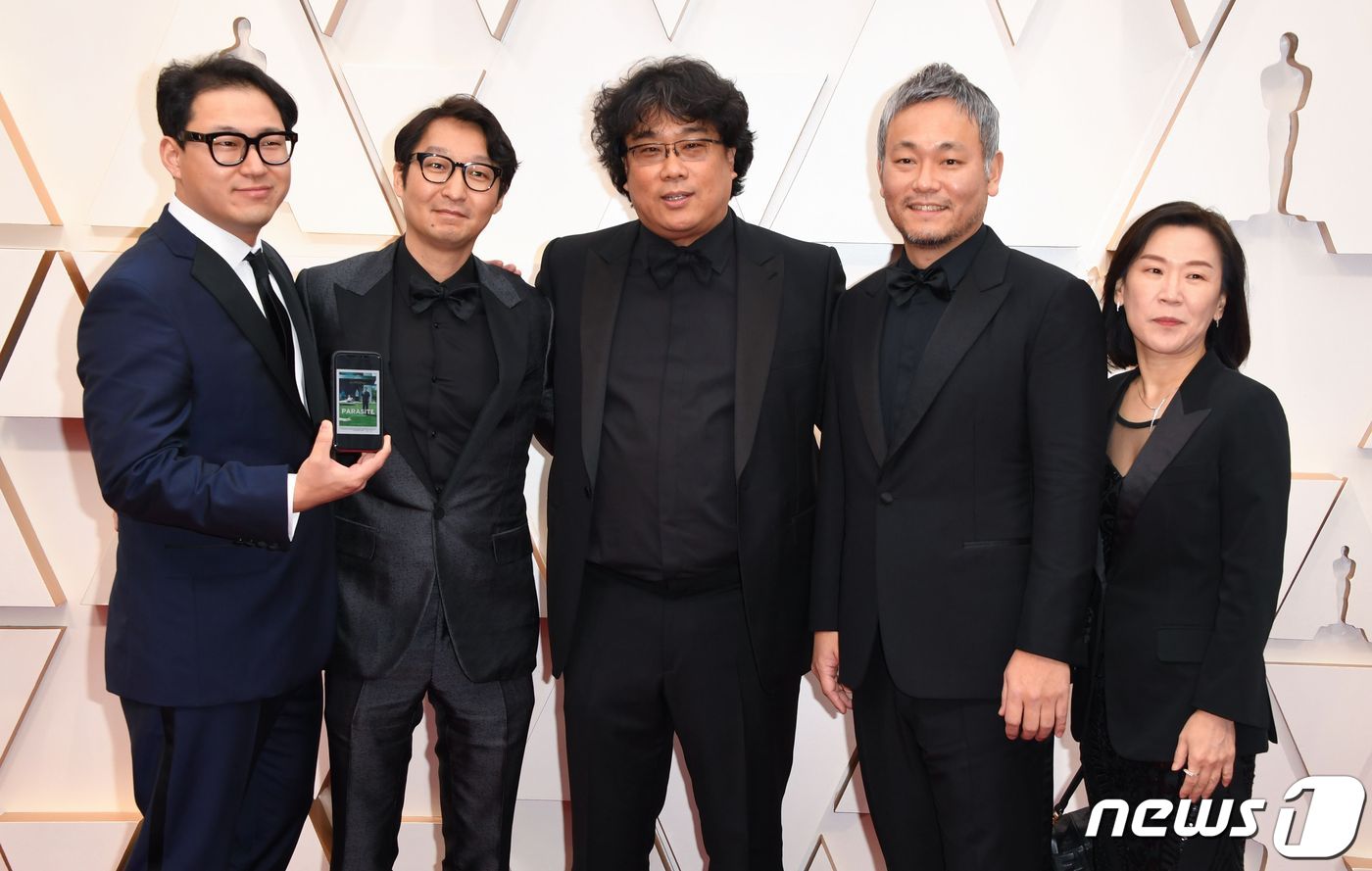 '기생충' 팀 © AFP=뉴스1