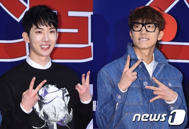 조권(왼쪽)과 우영 © 뉴스1