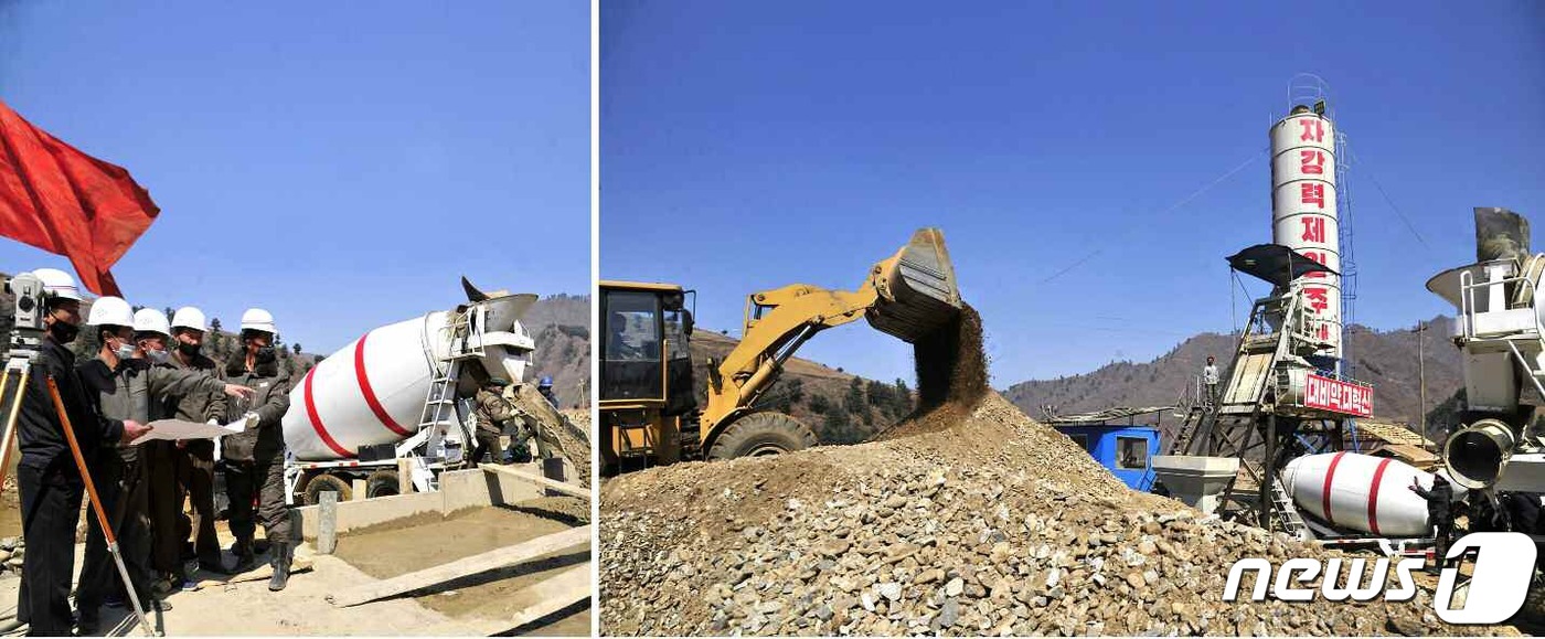 (평양 노동신문=뉴스1) = 사진은 흥주청년 5호 발전소 건설 현장. [국내에서만 사용가능. 재배포 금지. DB 금지. For Use Only in the Republic of Korea. Redistribution Prohibited] rodongphoto@news1.kr
