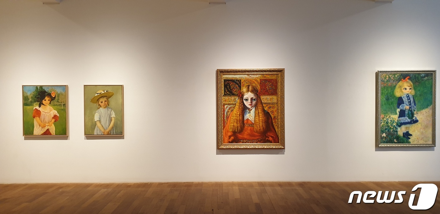 마리킴 개인전 'Masterpiece-Immortal Beloved' 전경.© 뉴스1 이기림 기자