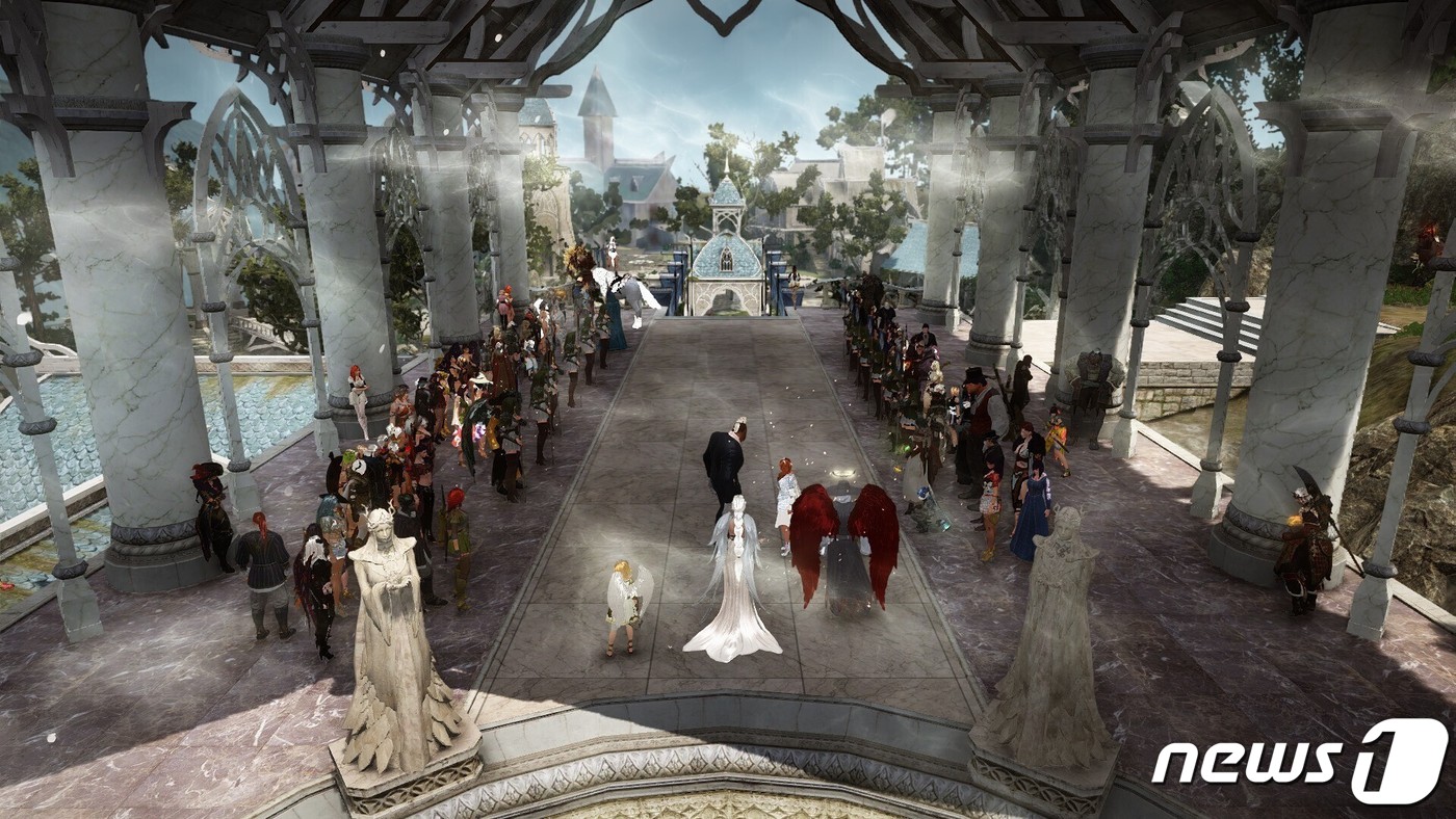 검은사막 게임 가상 결혼식 현장 (펄어비스 제공) © 뉴스1