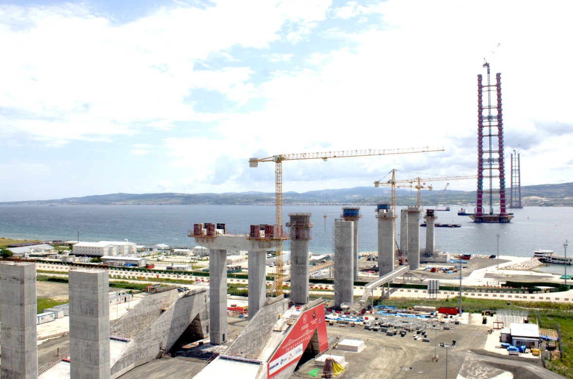 터키 차나칼레대교 주탑./사진제공=대림산업© 뉴스1