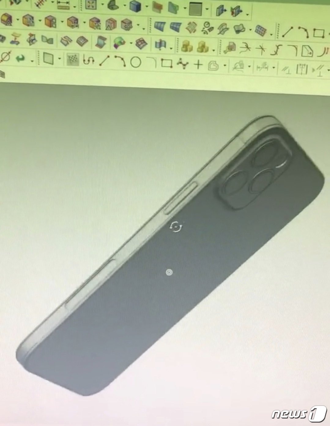 아이폰12 프로 캐드(CAD) 이미지 <출처=진스토어 트위터 갈무리> © 뉴스1