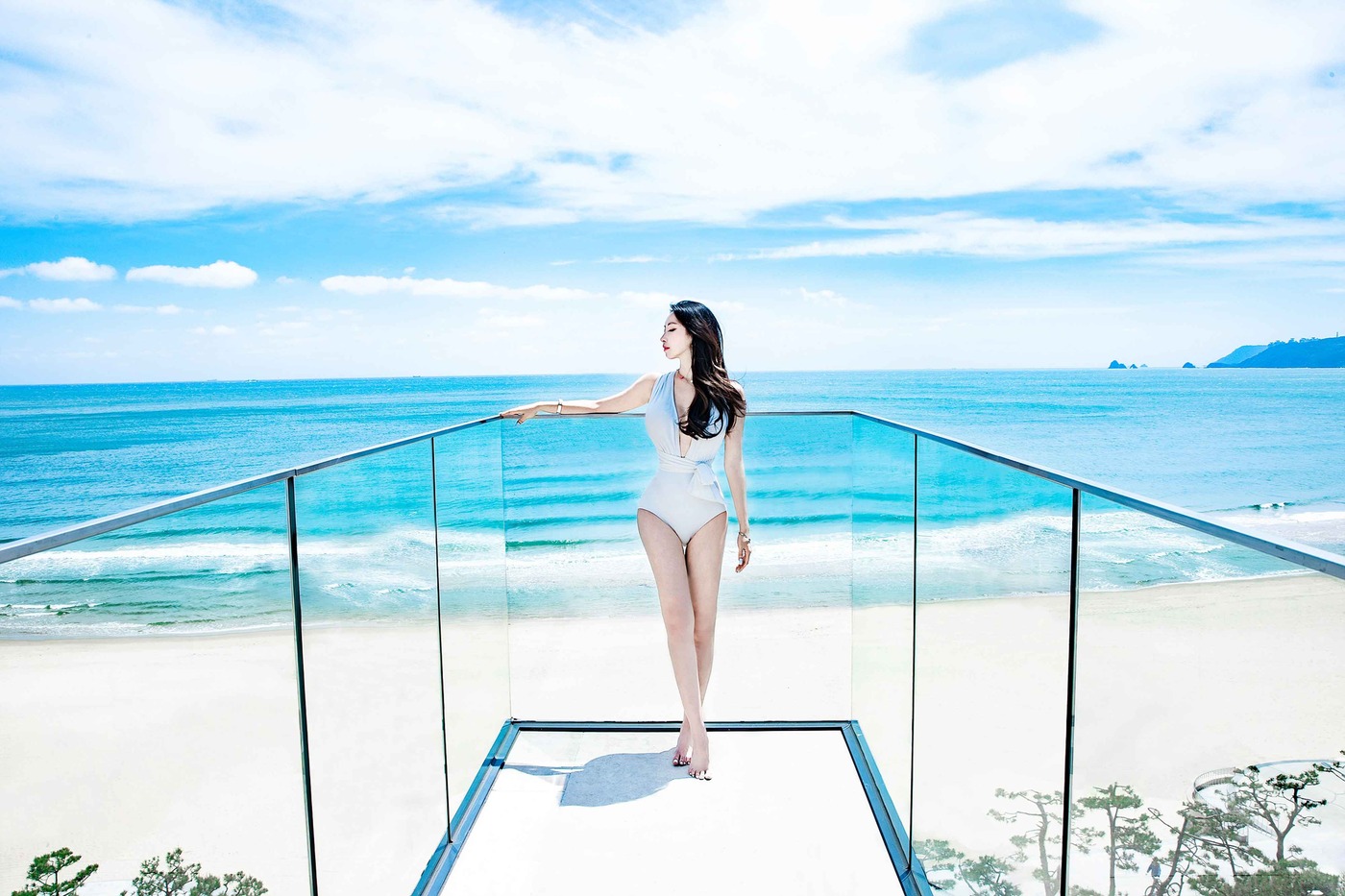 파라다이스 호텔 부산의 '오션풀 루프탑'© 뉴스1(파라다이스 제공)