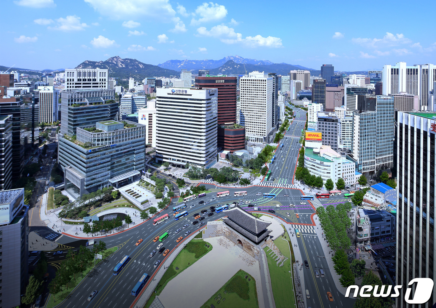 서울시 세종대로 사람숲길 조성사업(서울시 제공) © 뉴스1