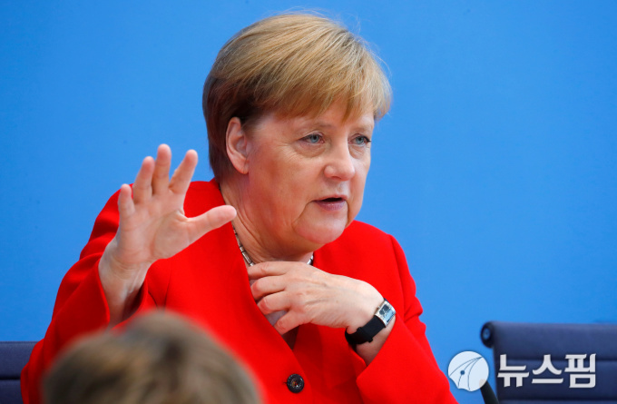메르켈 독일총리[사진 로이터통신 뉴스핌]