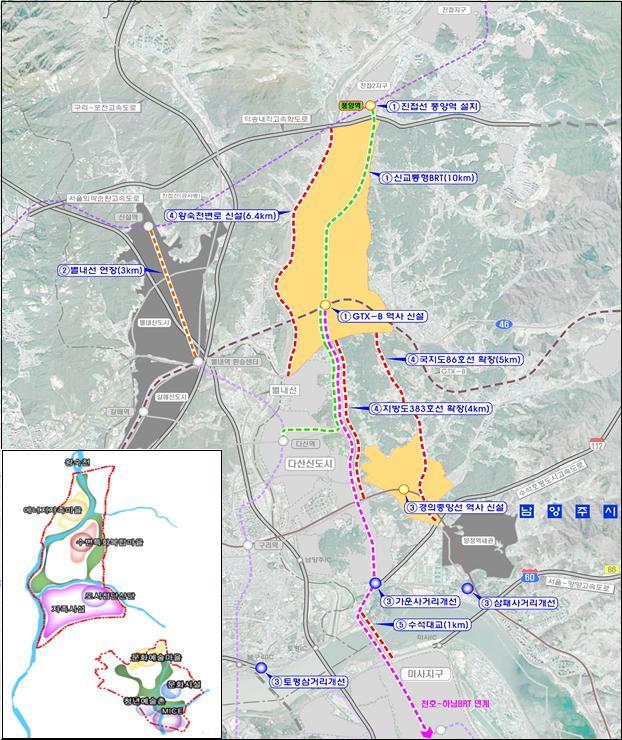 왕숙신도시 광역교통대책 [제공=국토부]