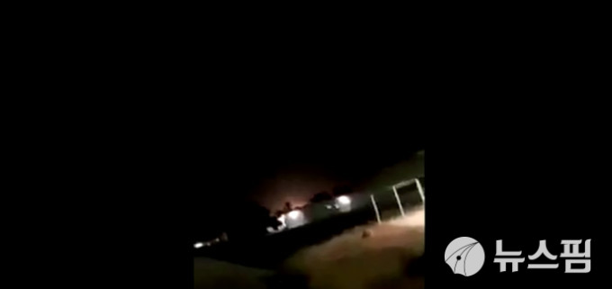 이라크 아인 알아사드 미군 기지 피습 당시 모습 [사진= 로이터 뉴스핌]