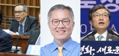 [사진=뉴스핌DB] (왼쪽부터)열린민주당 비례대표 후보에 이름을 올린 주진형 전 한화투자증권 대표, 최강욱 전 공직기강 비서관, 김의겸 전 청와대 대변인 withu@newspim.com