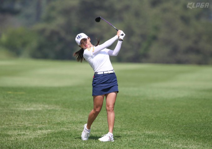 이보미의 경기 장면. [사진= KLPGA]