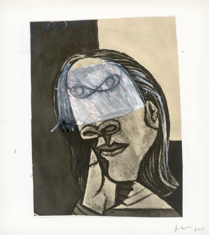 [서울=뉴스핌] 이영란 기자=리처드 프린스 '무제'. 2011. 콜라주, 오일 크레용, 파스텔 등 [사진=더 페이지갤러리] 2020.7.27 art29@newspim.com