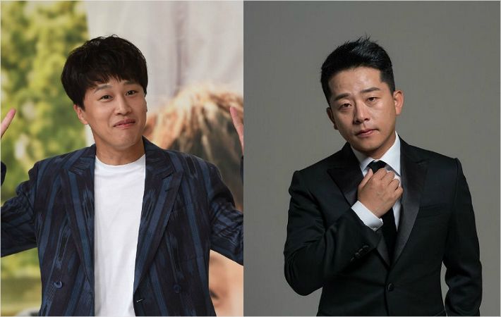 배우 차태현과 개그맨 김준호. (사진=자료사진, JDB엔터테인먼트 제공)
