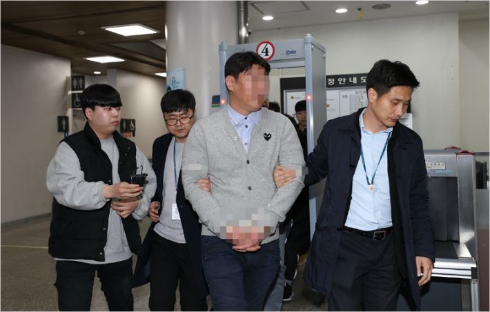 클럽 '버닝썬'과 경찰 간 유착 고리로 지목된 전직 경찰관 강모씨(사진=연합뉴스)