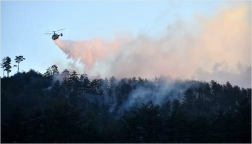 산불 진화하는 산림 헬기(사진=연합뉴스)