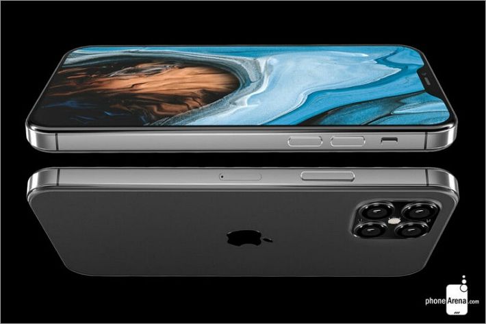 아이폰12 예상 렌더링 (캡처=폰아레나)