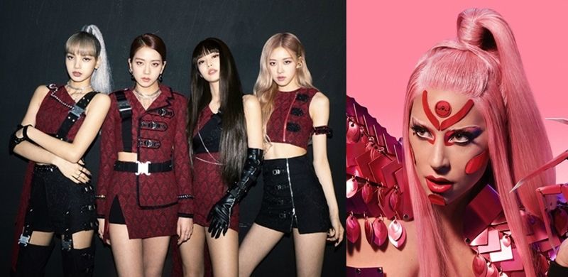 걸그룹 블랙핑크(왼쪽)와 팝 스타 레이디 가가 (사진=YG엔터테인먼트, 레이디 가가 공식 페이스북)