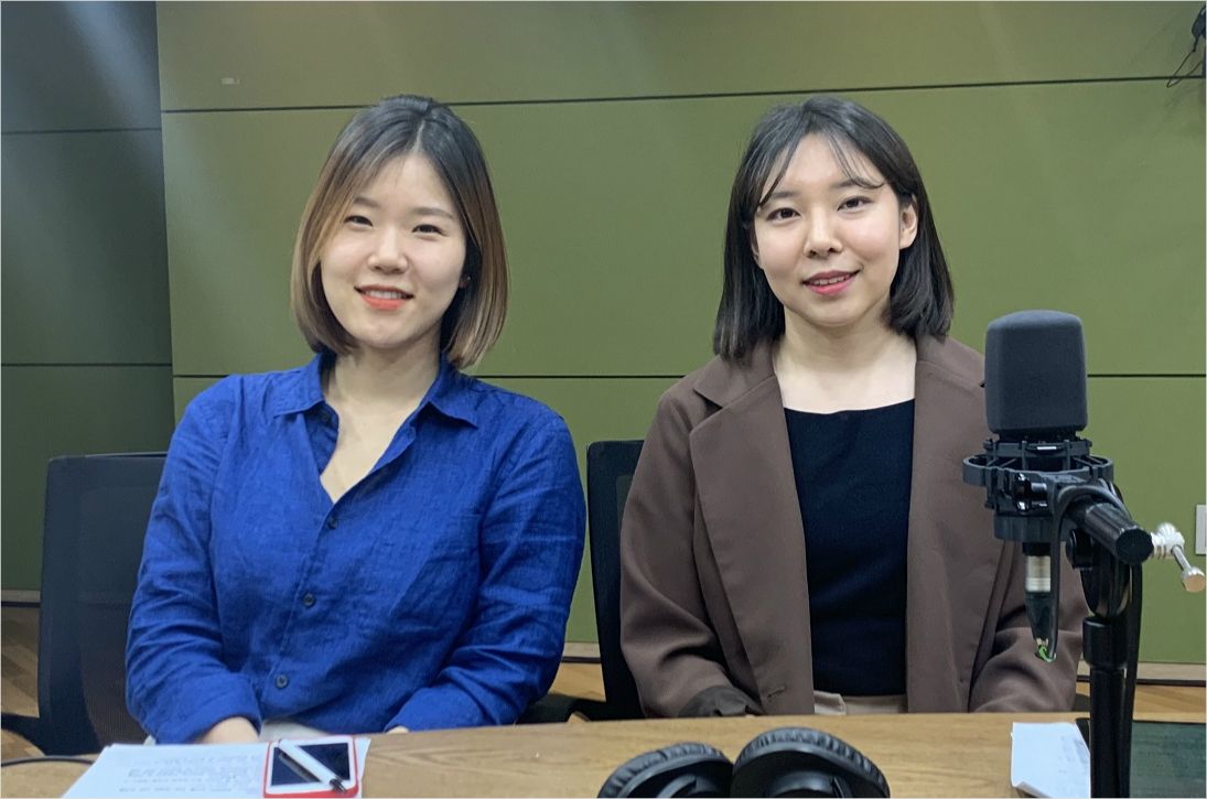 초등젠더교육연구회 ‘아웃박스’ (왼쪽부터) 황고운, 김수진 선생님 (사진=시사자키 정관용입니다 제작진 제공)