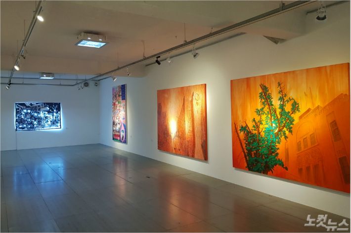 11일 '역사적 진실과 재현의 생명력'이란 주제로 광주 동구 광주시립미술관 금남로분관에서 진행되고 있는 오월미술제(사진=김한영 기자)