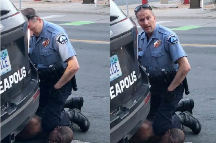 다급한 플로이드에게 경찰은 "그만 말하라, 그만 소리치라, 그러면 더 산소가 필요해진다"는 잔인한 반응을 보였다. (사진=연합뉴스)