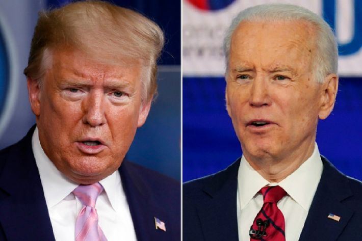도널드 트럼프(왼쪽) 미국 대통령과 조 바이든 전 부통령. (사진=연합뉴스/자료사진)