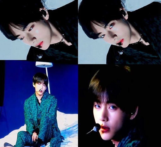 방탄소년단 뷔의 ‘싱귤래리티’ 전광판 화면