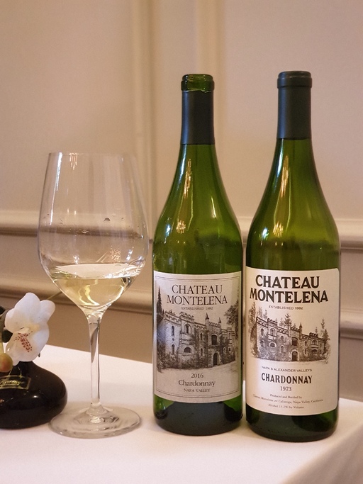 샤토몬넬레나 샤도네이 2016과 1973 레이블