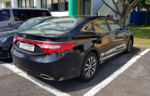 전 남편을 살해한 혐의를 받는 고유정(36·여)이 사체유기에 사용한 차량이 제주동부경찰서에 세워져 있다. 뉴시스