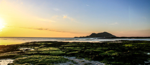 제주 금능해수욕장 비양도 일몰. 제주관광공사 제공