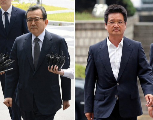 김학의 전 법무부 차관(왼쪽 사진)과 건설업자 윤중천씨(오른쪽 사진). 연합뉴스