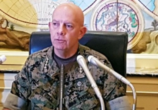 데이비드 버거 미국 해병대사령관. 연합뉴스