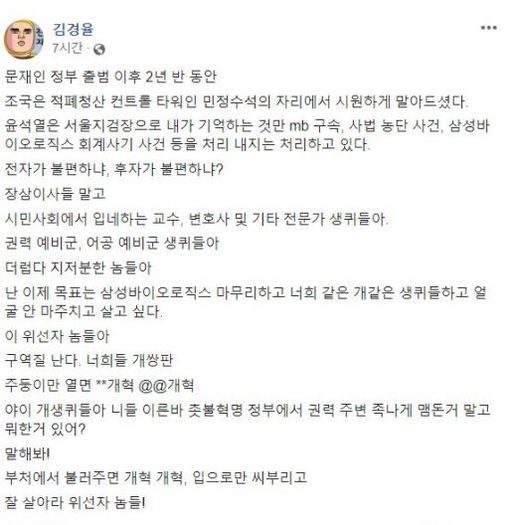 김경율 페이스북 캡처
