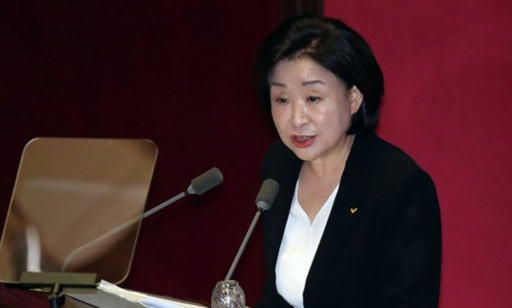 정의당 심상정 대표가 31일 국회 본회의장에서 비교섭단체 대표연설을 하고 있다. 연합뉴스