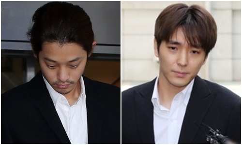 가수 정준영(30, 사진 왼쪽), 최종훈(30,〃오른쪽). 연합뉴스