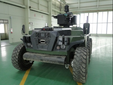 육군 드론봇전투단이 보유하고 있는 무인수색차량. 육군 제공