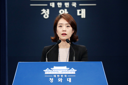 고민정 청와대 대변인이 지난 21일 청와대 춘추관 브리핑룸에서 2019년 3분기 가계소득 동향 관련 브리핑을 하고 있다. 뉴시스