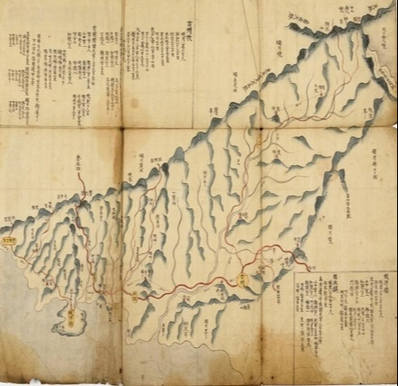 동아대박물관에 수장돼 있는 관북여지도. 동아대 제공