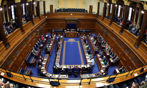 2020년 1월 11일 북아일랜드 벨파스트에 있는 스톰몬트에서 열린 총회. EPA=연합뉴스