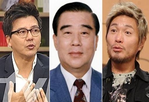 (사진 왼쪽부터) 배우 손지창, 고(故) 임택근, 가수 임재범. 연합뉴스