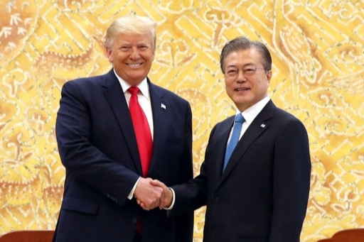 문재인 대통령과 도널드 트럼프 미국 대통령. 세계일보 자료사진