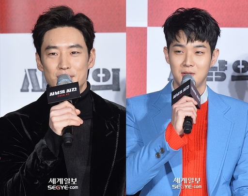 배우 이제훈(왼쪽), 최우식. 한윤종 기자