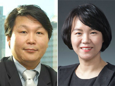 정운호 전 네이처리퍼블릭 대표(왼쪽)와 최유정 변호사