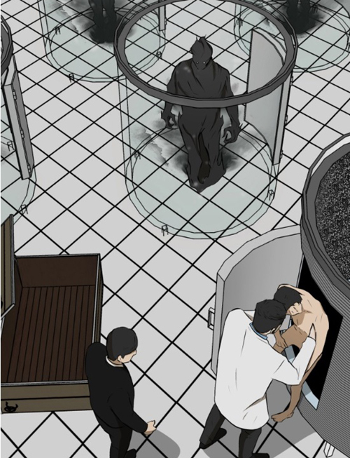 ‘검은인간’. 네이버웹툰 제공