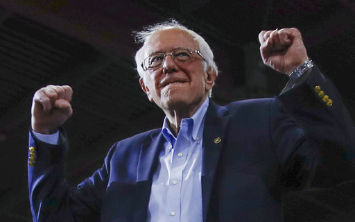 미국 민주당 대선 경선 주자인 버니 샌더스 상원의윈. 에식스정크션 AP=연합뉴스